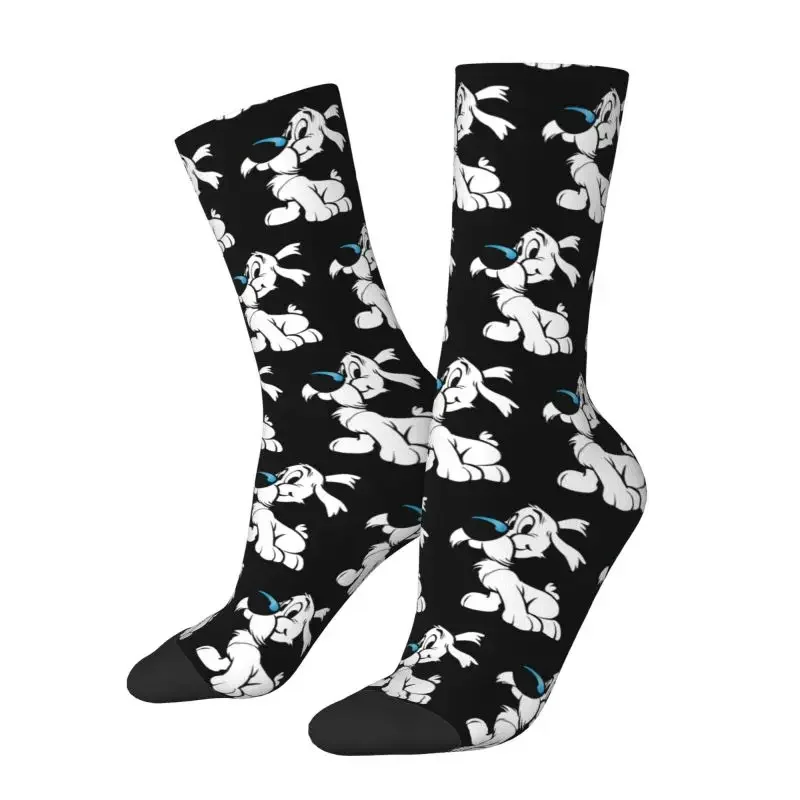 

Asterix And Obelix Dogmatix Men Women Crew Socks Unisex Cool 3D Print Funny Cartoon Dog Idefix Dress Socks