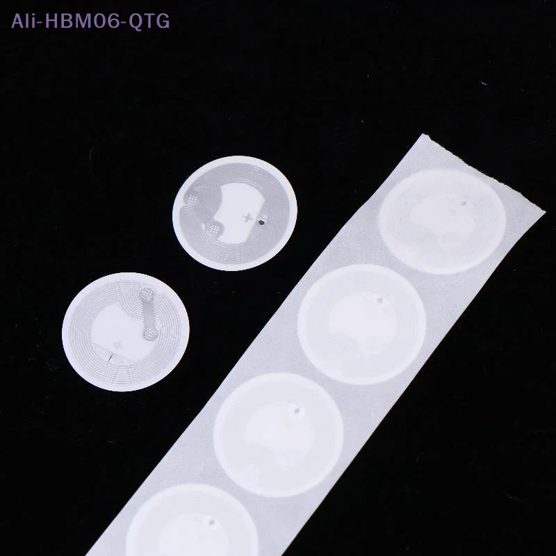 [New] 10Pcs RFID Tags Stickers Ntag215 NFC Tag 13.56MHz ISO14443A Sticker Phone Available RFID Adhesive Label