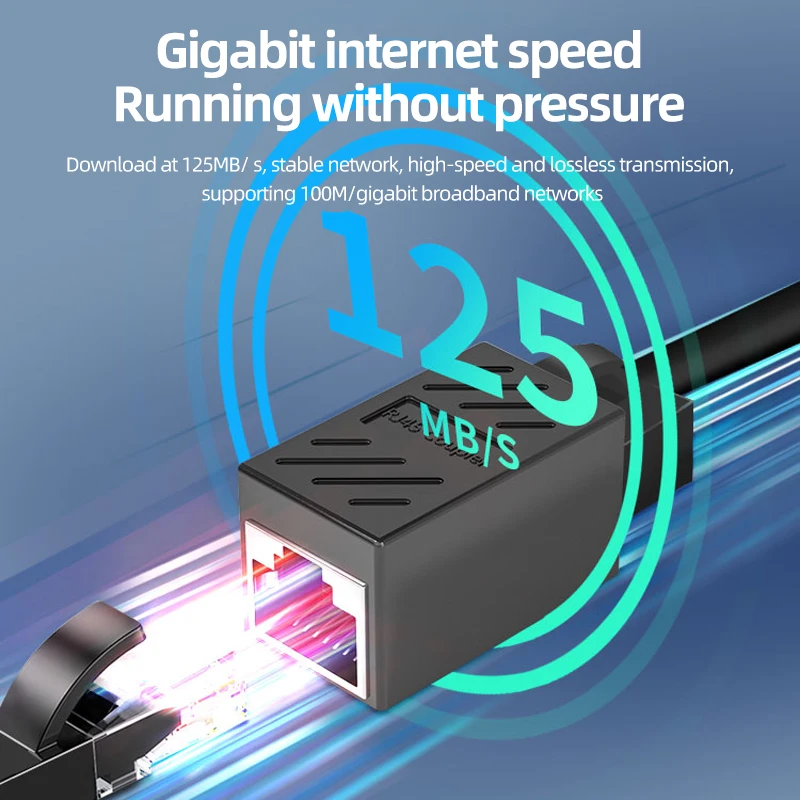 RJ45 Gigabit Network Coupler Female to Female For LAN Ethernet Extension Adapter For Cat8 Cat7 Cat6 Cat5, RJ45 Connector socke