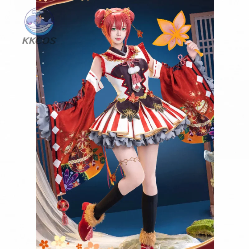 

lovelive！ Ruby Kurosawa Autumn Leaves Awakened Christmas Party Gorgeous Uniform Accessories Props Complete Set KKcos