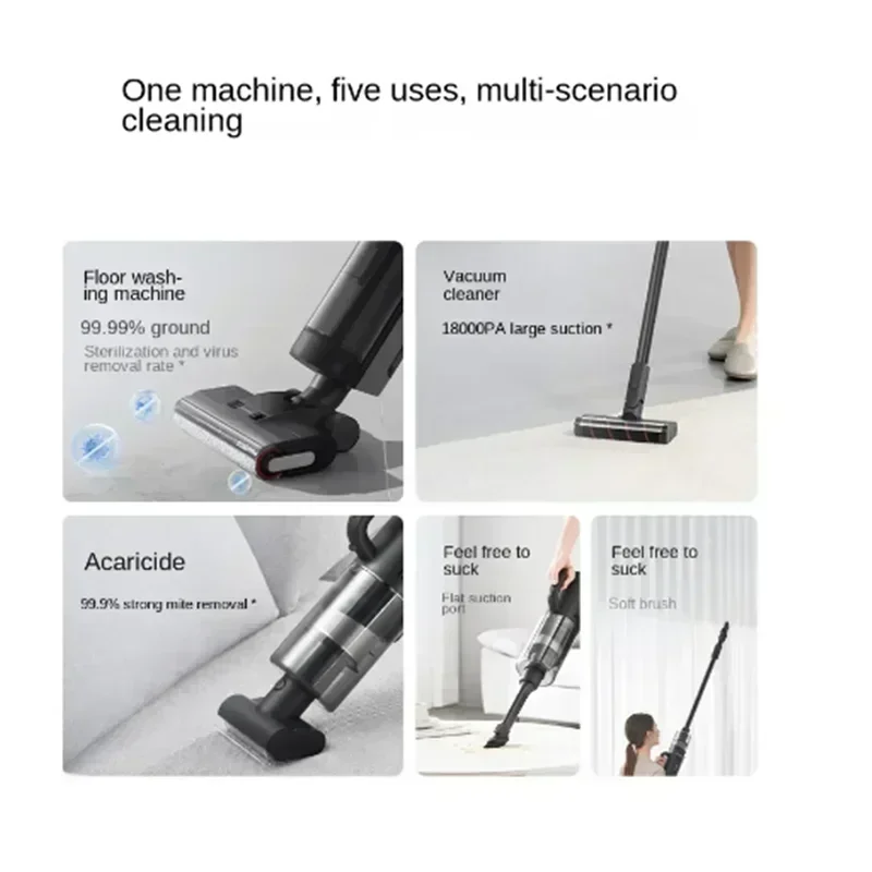 Original  Dreame Scrubber Floor H13ProPlusMix Multifunctional Hot Drying Washing and Vacuum All-in-one Device 18000pa