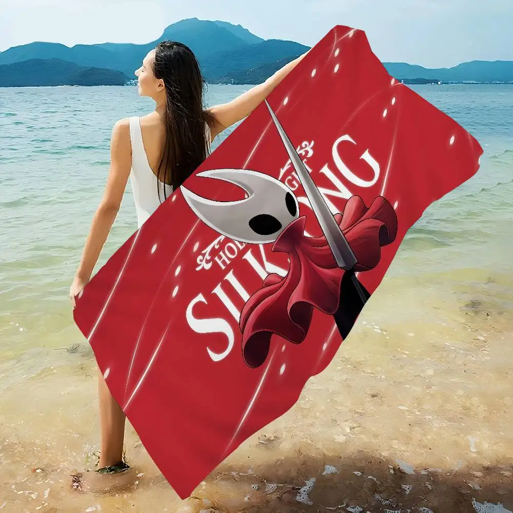 Printing Cool Hollow Knight Beach Towel Colorful Bath Towels for Microfiber Quick Dry Custom Sand Free Beach Yoga Spa Gym Pool