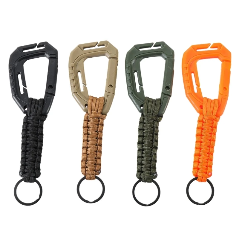 

Dropship 2 Pcs Paracord Keychains with Carabiner Heavy Duty Paracord Lanyard Clip