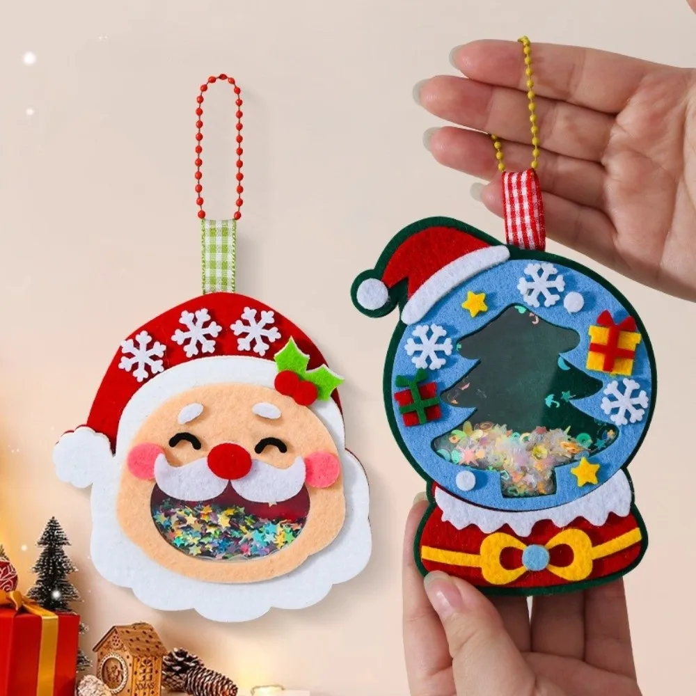 Creative Non Woven Fabric Christmas Gift Handmade Craft Cartoon Creative Handicraft Kit Handmade DIY Pendant Children's Craft
