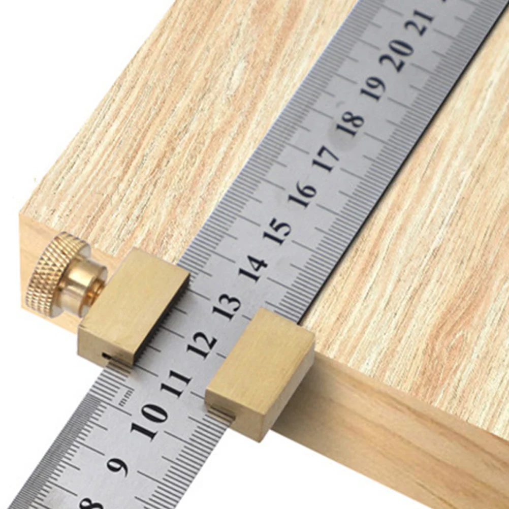 

1Set Easy to Use Brass Limiting Gauge Stainless Steel Material Woodworking High Precision Measuring Tool