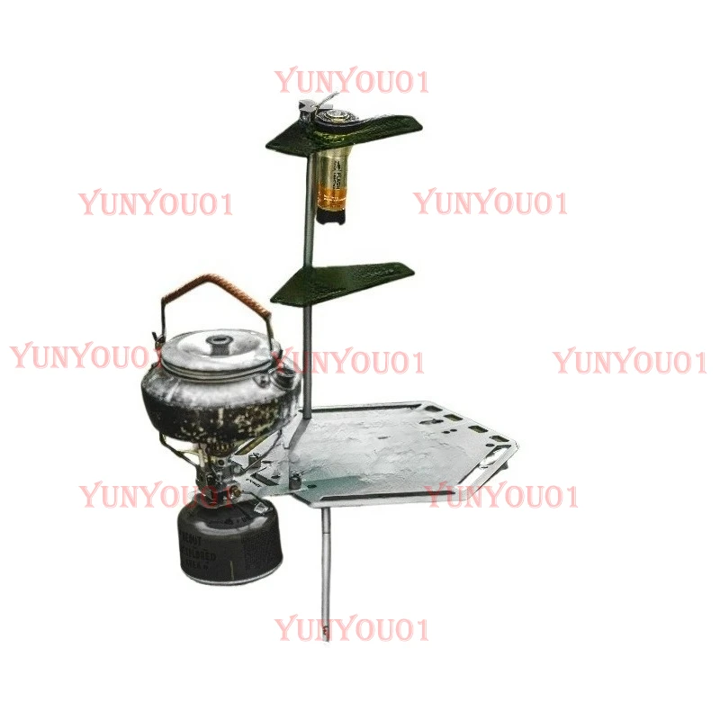 

Tinder Source Camping Table, Hiking and Cycling, Lightweight Folding Table with Coffee