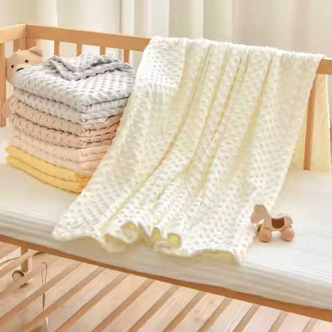 100x75cm Minky baby blanket newborn swaddle wrap Super Soft baby nap receiving blanket animal manta bebe cobertor bebe