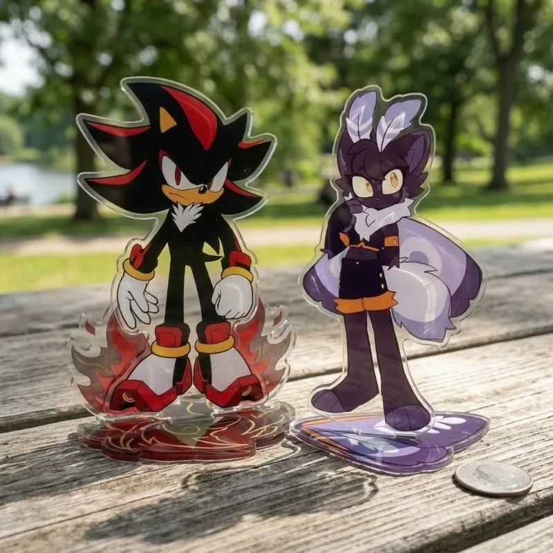 Standee for Shadow the Hedgehog Original Acrylic Anime Cartoon Character Desktop Exquisite Collectible Toy Birthday for Friends