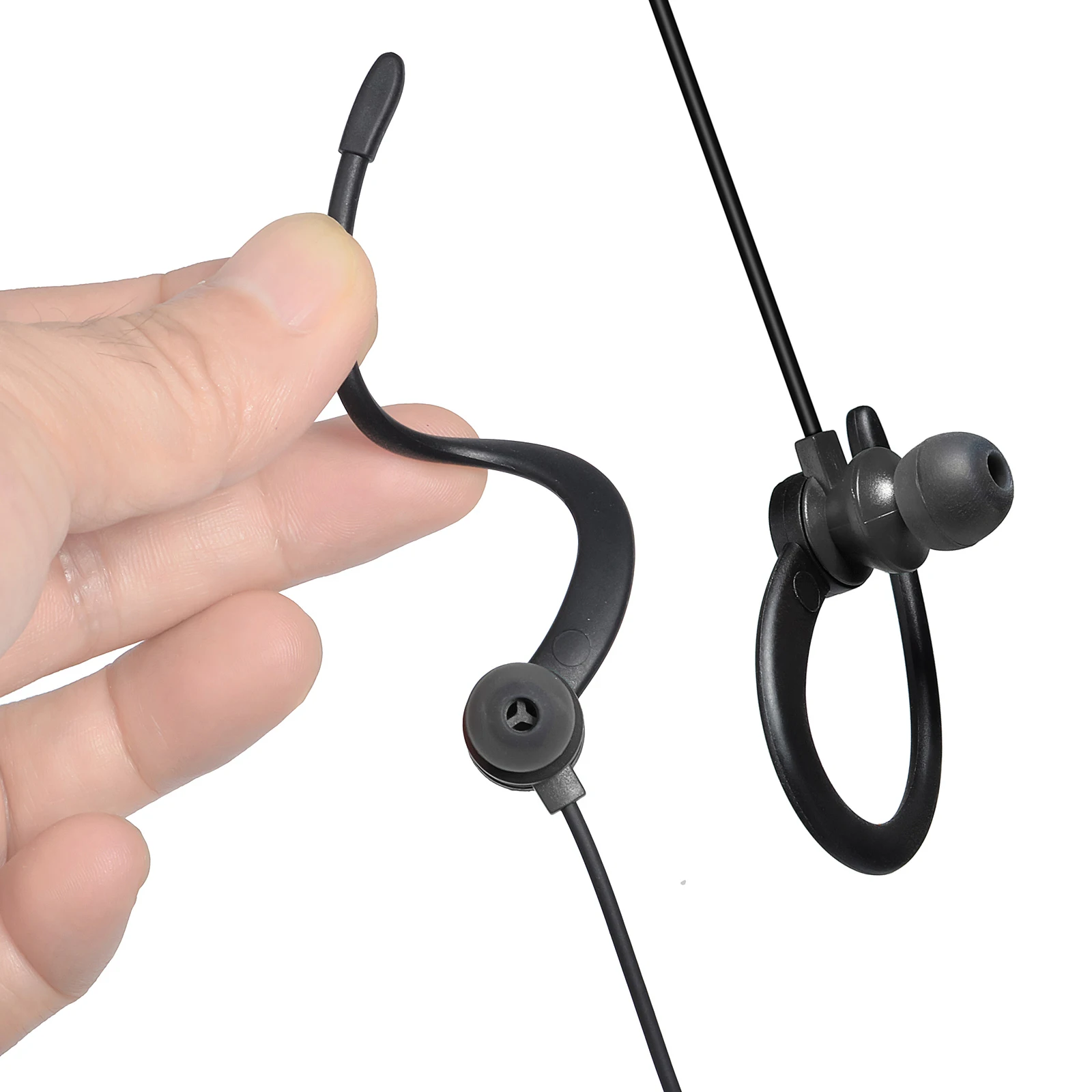 Walkie Talkie Earpiece,2 Pin G Shape Earpiece Headset,Push to Talk Mic Radio Ear Piece for Motorola CLS1410 CLS1450 2-Way Radio