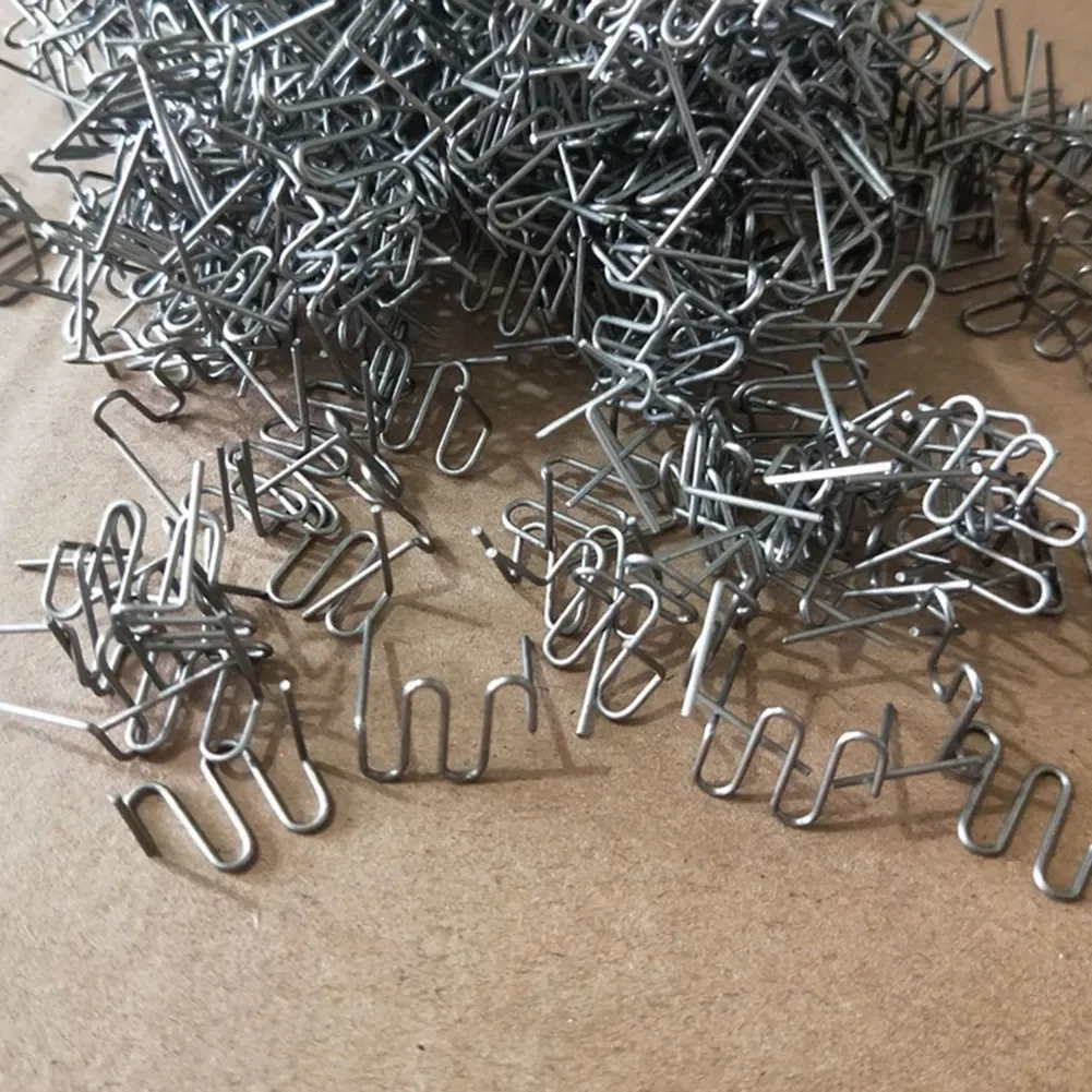 500/1000pcs Auto Plastic Repair Welding Nails Car Bumper Repair Welded Stud Precut Wave Nails Machine Welding Hot Stapler