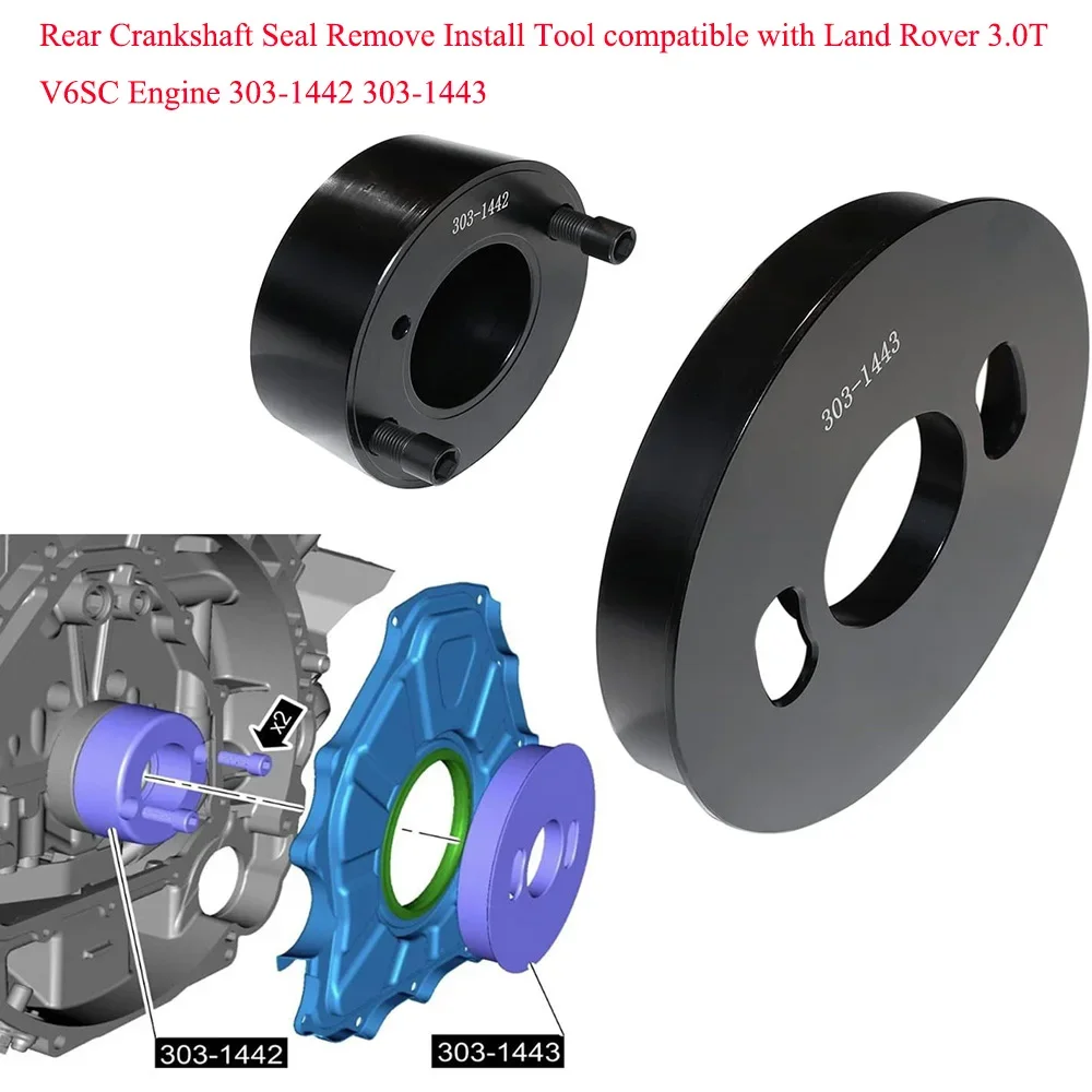 

Rear Crankshaft Seal Remove Install Tool For Land Rover 3.0T V6SC Engine 303-1442 303-1443