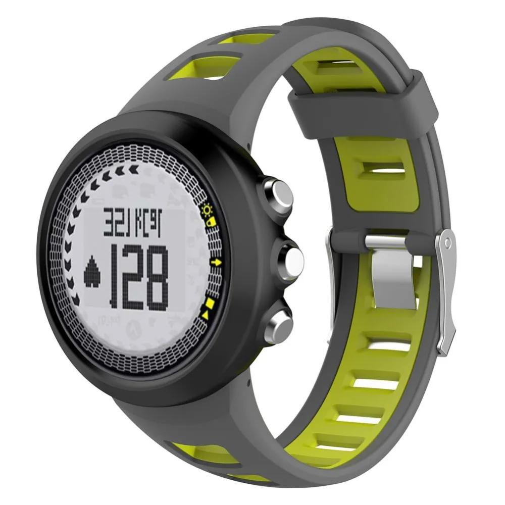 Soft Silicone Watch Strap Smart Watch Watch Band Accessories Dual Color Wristband for SUUNTO Quest M1 M2 M4 M5 M Series