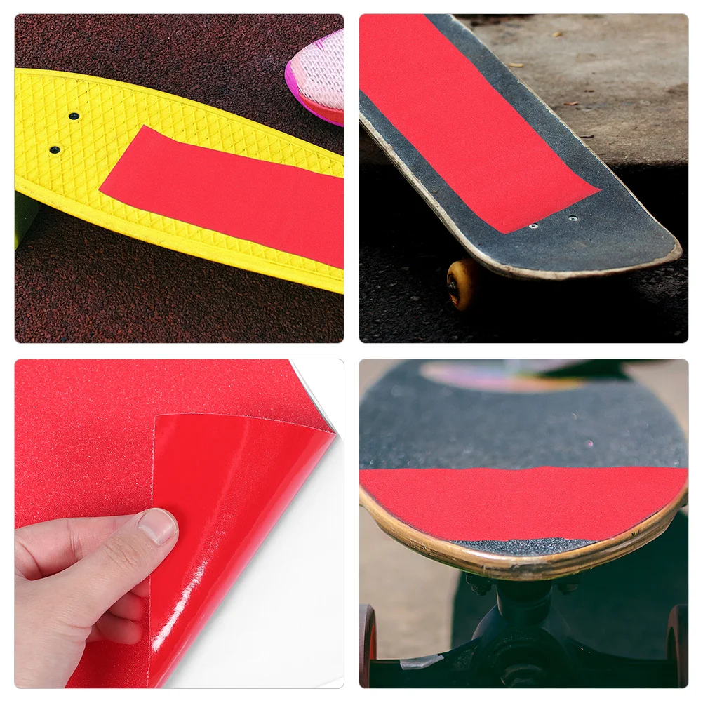 

Children'S Skateboard Sandpaper Durable Pvc Cuttable Self-Adhesive Wear-Resistant Grip Tape For Multi-Function Decor