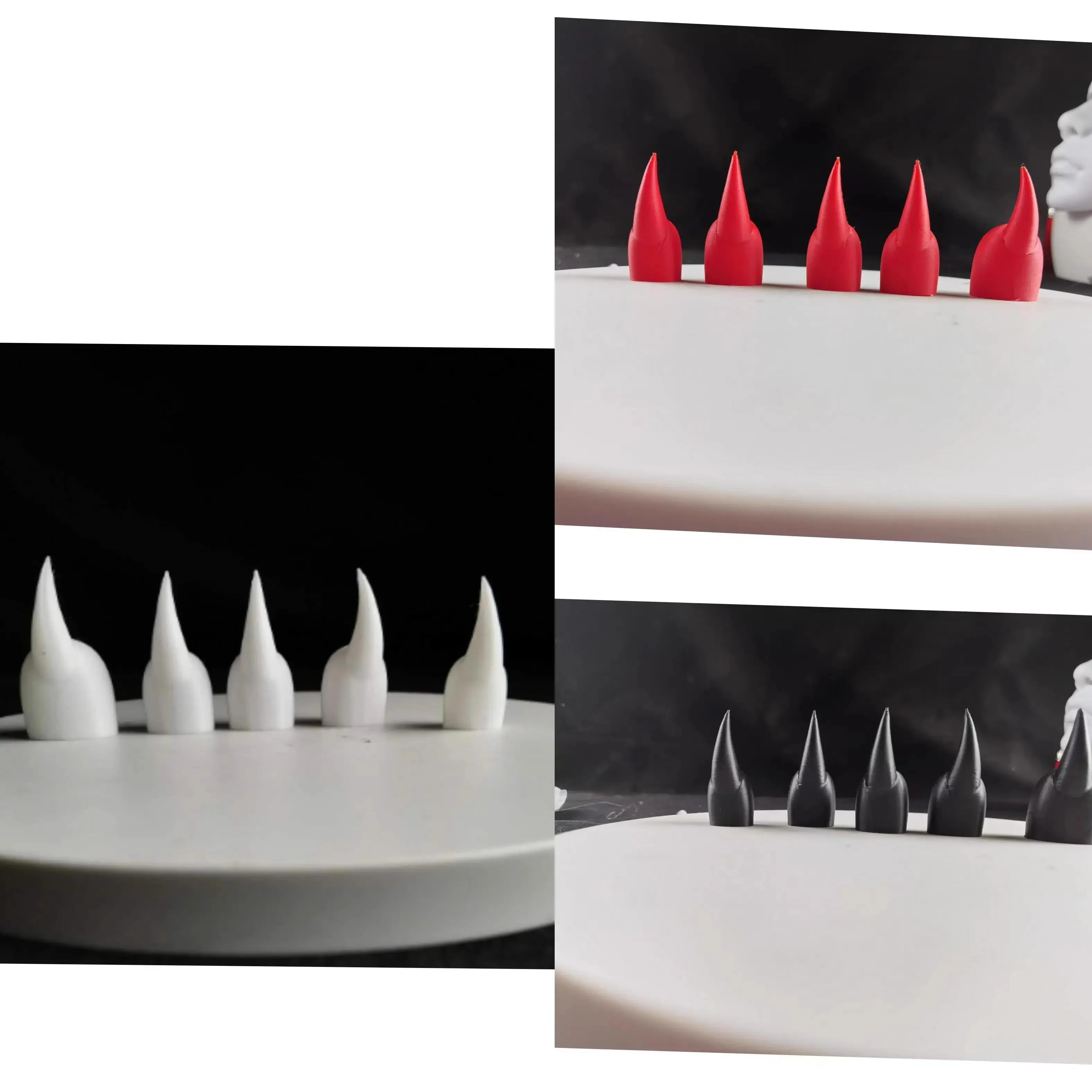 10 pcs/set DIY Animal Fursuit Claws 3D Printing Creature Nails for Cosplay Enthusiasts Artificial Costume Props Accessories