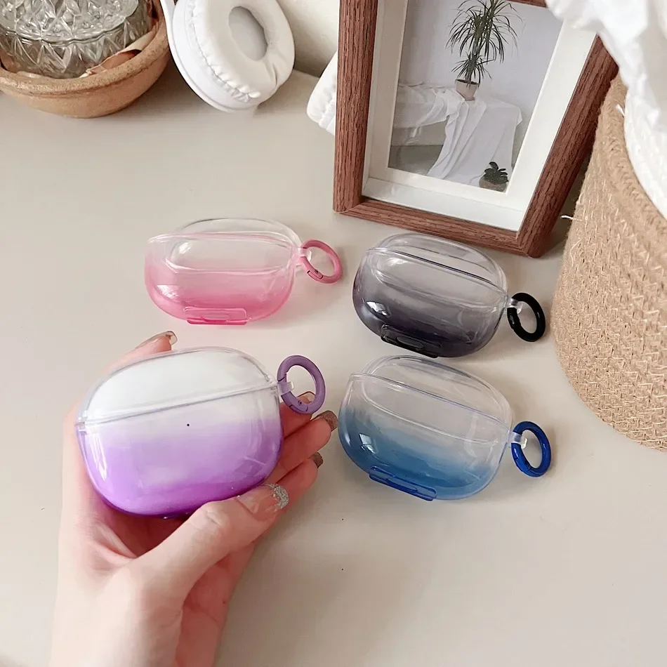 For Xiaomi Buds 3 Case Gradient Transparent Colorful Hearphone Bluetooth Silicone TPU Earphone Cover For xiaomi buds3 case