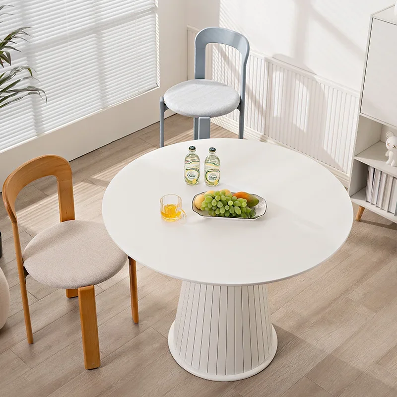 

CX home modern simple restaurant dining table rock slab eating round small apartment table