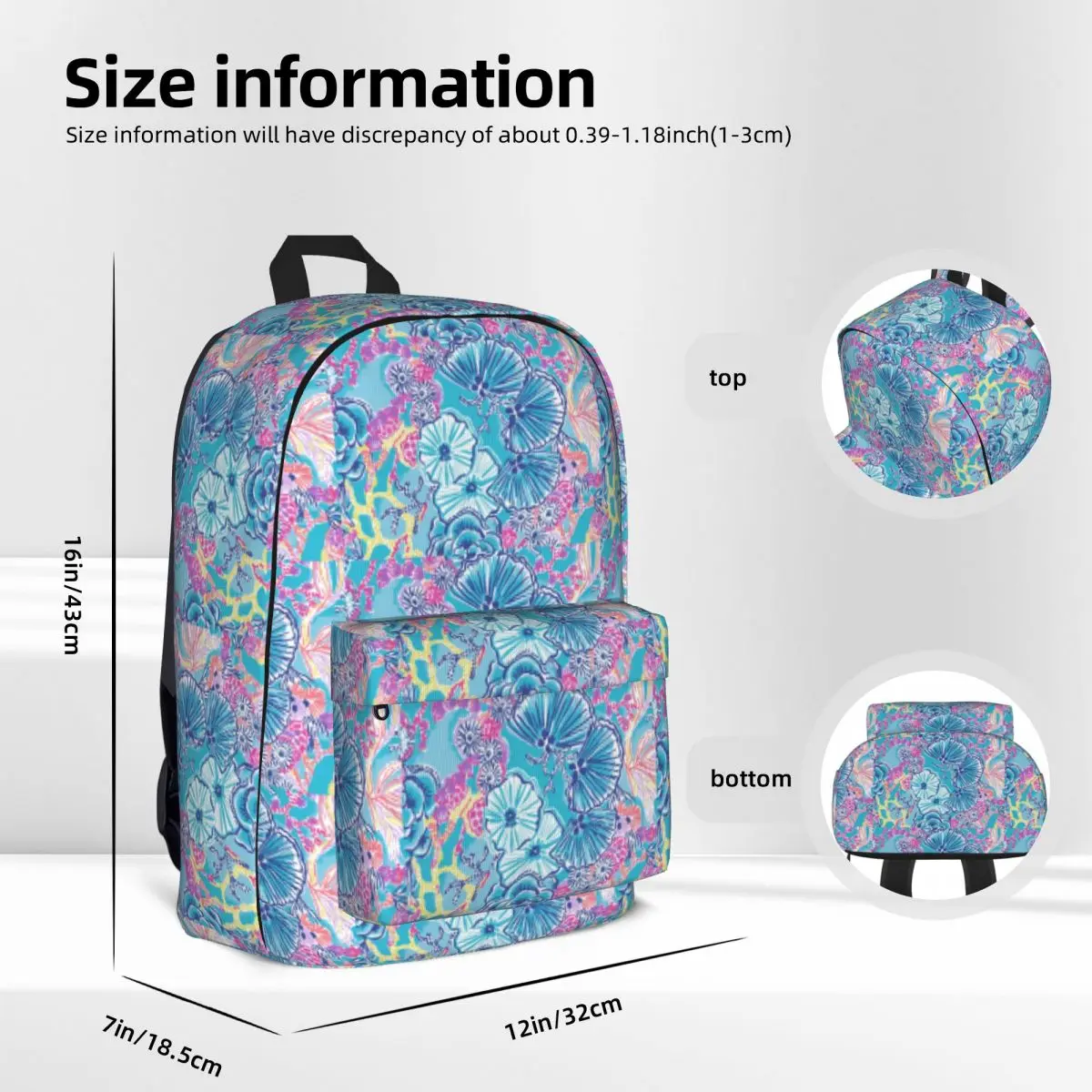 Lily Pulitzer Backpack Boy Girl Bookbag Children School Bags Cartoon Kids Rucksack Laptop Rucksack Shoulder Bag Large Capacity