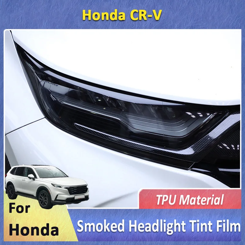 

Для Honda CR-V V VI 2017 2021 2022 2024 2025 автомобильные фары дымчатая прозрачная версия переднего освещения тонировочная пленка модифицированная наклейка