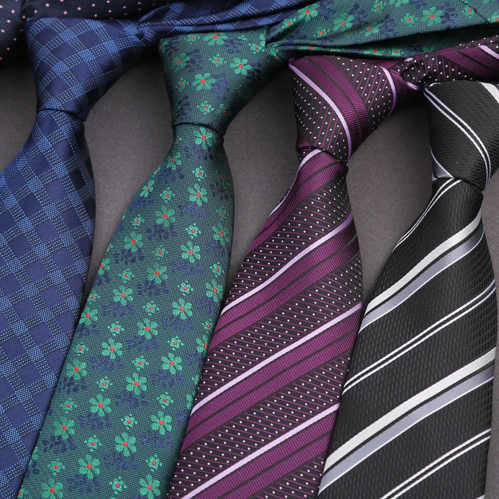 Bunte Lange männer Krawatte Floral Gestreiften Jacquard Hochzeit Krawatten Blau Navy Solide Paisley Für Party Weihnachten Geschenk Dropshipping