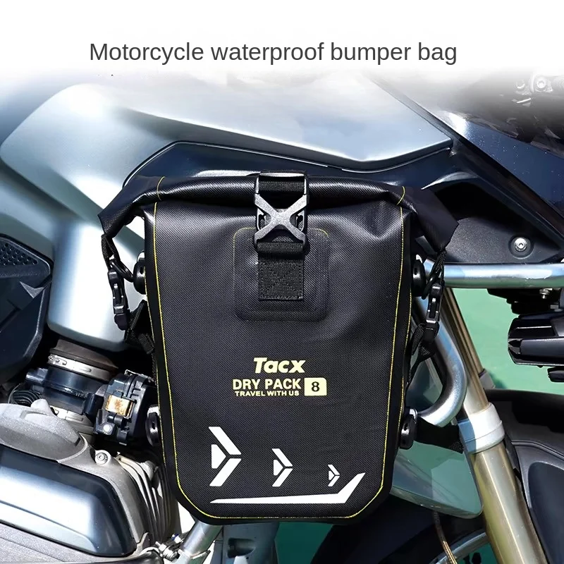 TACX Motorcycle Guard Bag TPU Waterproof Reflective Motorcycle Travel Hanging Bag Safety Anti-fall Guard Bag Quick Unpacking