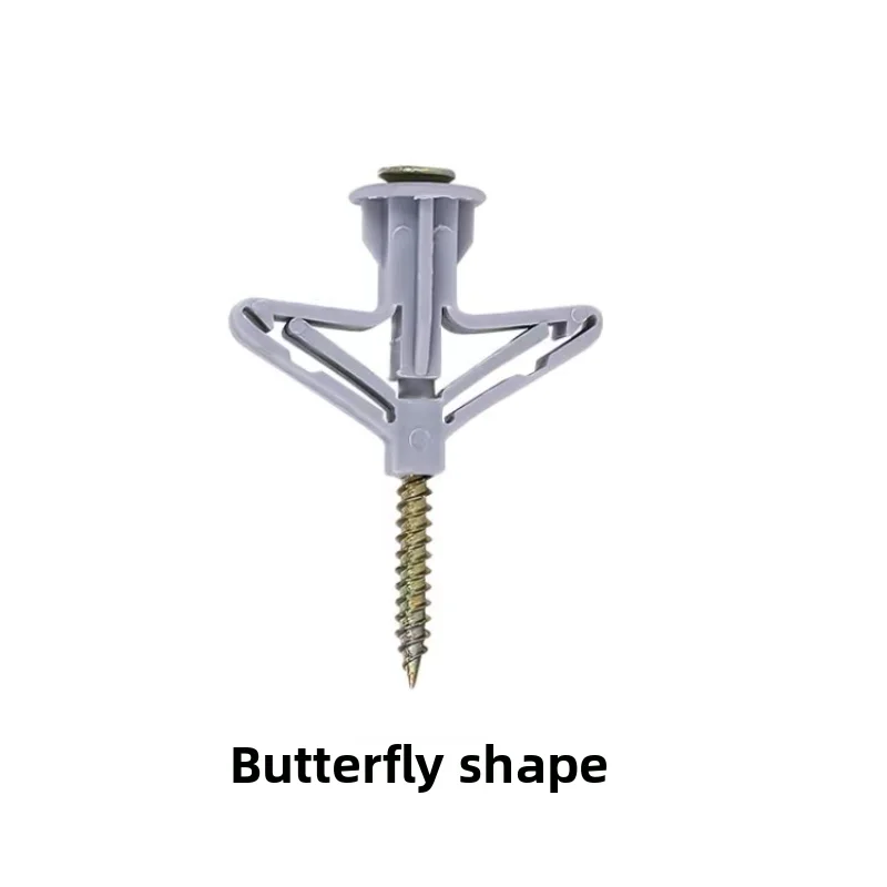 المسمار التوسع البلاستيكي للوحة الجبس فراشة النايلون التوسع الترباس المكونات المطاطية توسيع المكونات أنبوب التوسع موضوع كامل #4