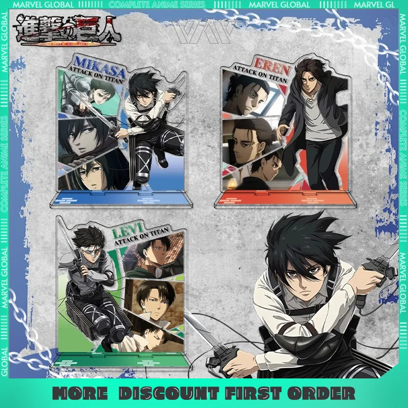 

16 см/6,3 дюйма «Атака Титанов», акриловая фигурка, стоячая аниме, периферийные устройства, высокое качество, подставка для косплея, Armin Arlert Levi, фанаты, подарки, игрушки
