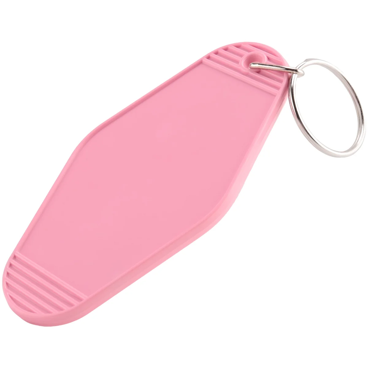 

24 Pcs Vintage Motel Keychain DIY Blank Hotel Keychains Heat Transfer Blank Keychains Bulk Sublimation (Pink)