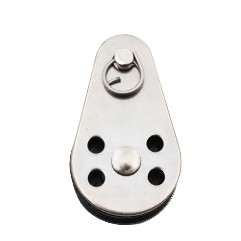 AEE3-20PCS Stainless Steel M25 Pulley Block Hanging Wire Towing Wheel Lifting Wire Rope Cable Pulley Roller