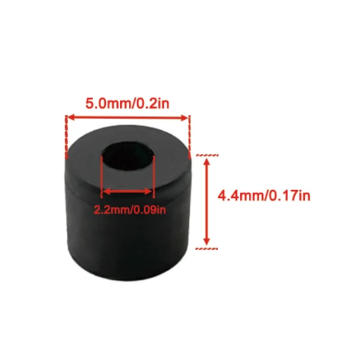 Anillo de goma para rodillo de pellizco, 5,0x4,4x2,2mm, para Panasonic, serie RQ-SX, Walkman, grabadora, Cassette, cubierta, Audio, reproductor ESTÉREO