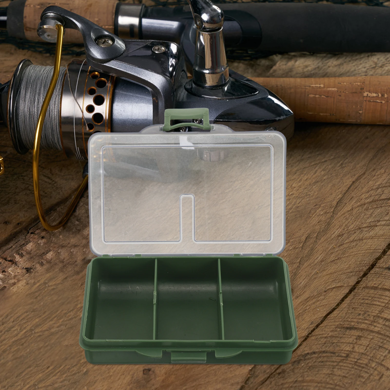 

1pc Multifunctional Fishing Tackle Tray Durable Pp Material Compact Lure Storage Box Large Capacity Bait Organizer Portable For