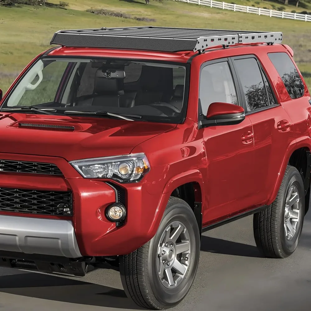 حاملات البضائع لسلة حامل السقف شديدة التحمل لـ 2010-2024 5th Gen Toyota 4Runner حلول تخزين الأمتعة فوقية