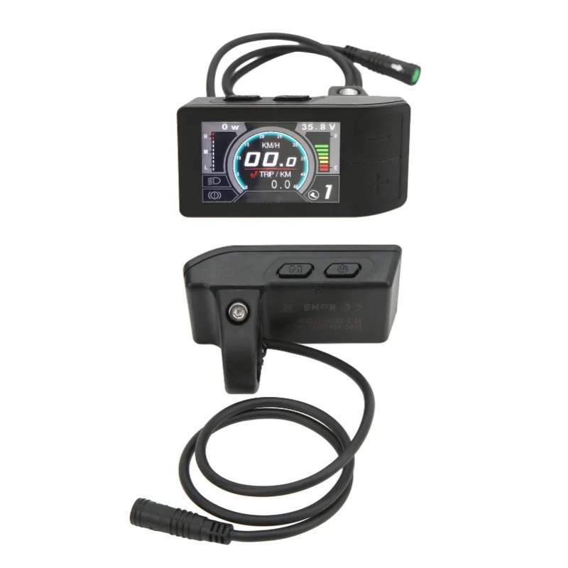 

LCD Display ABS 500C Color Indicator Meter Control Panel Electric Bike Accessory For Bafang BBS01