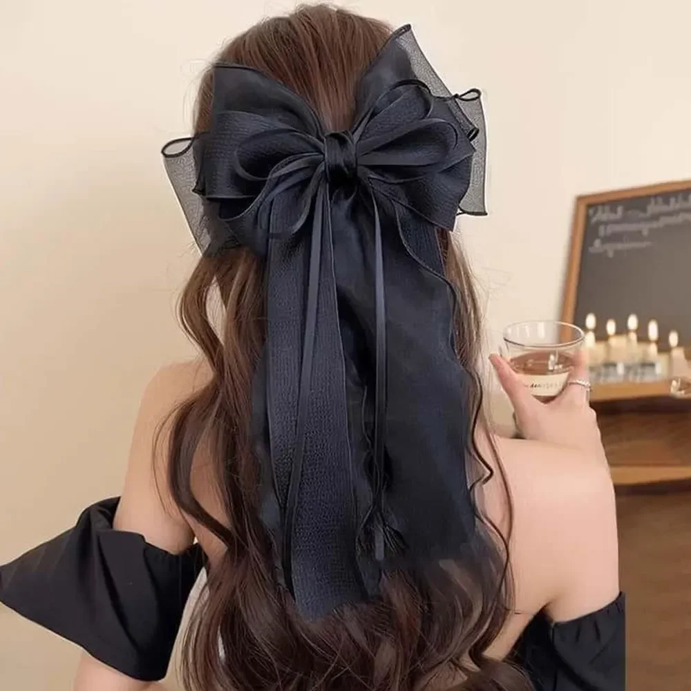 Elegante große Haarspangen mit Spitze und Schleifenband für Frauen und Mädchen, Valentinstag- und Hochzeitsaccessoires – Detail 17