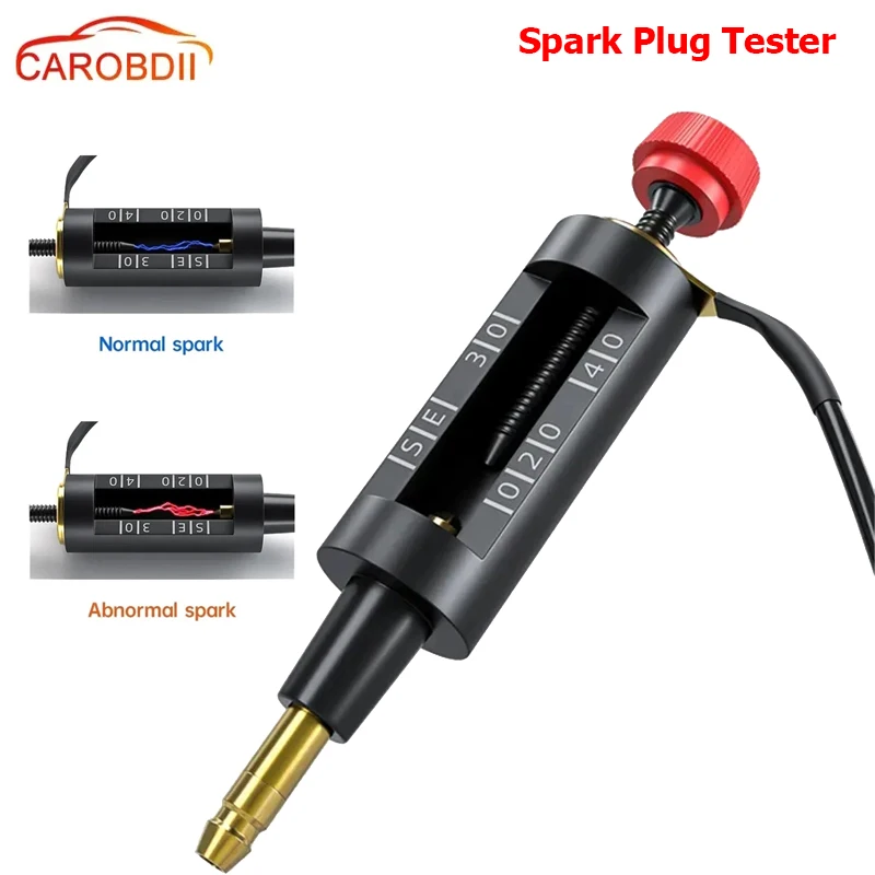 

Universal Spark Plug Tester Adjustable Ignition Coil Tester Portable Auto Ignition Spark Test Tools Car Accessories