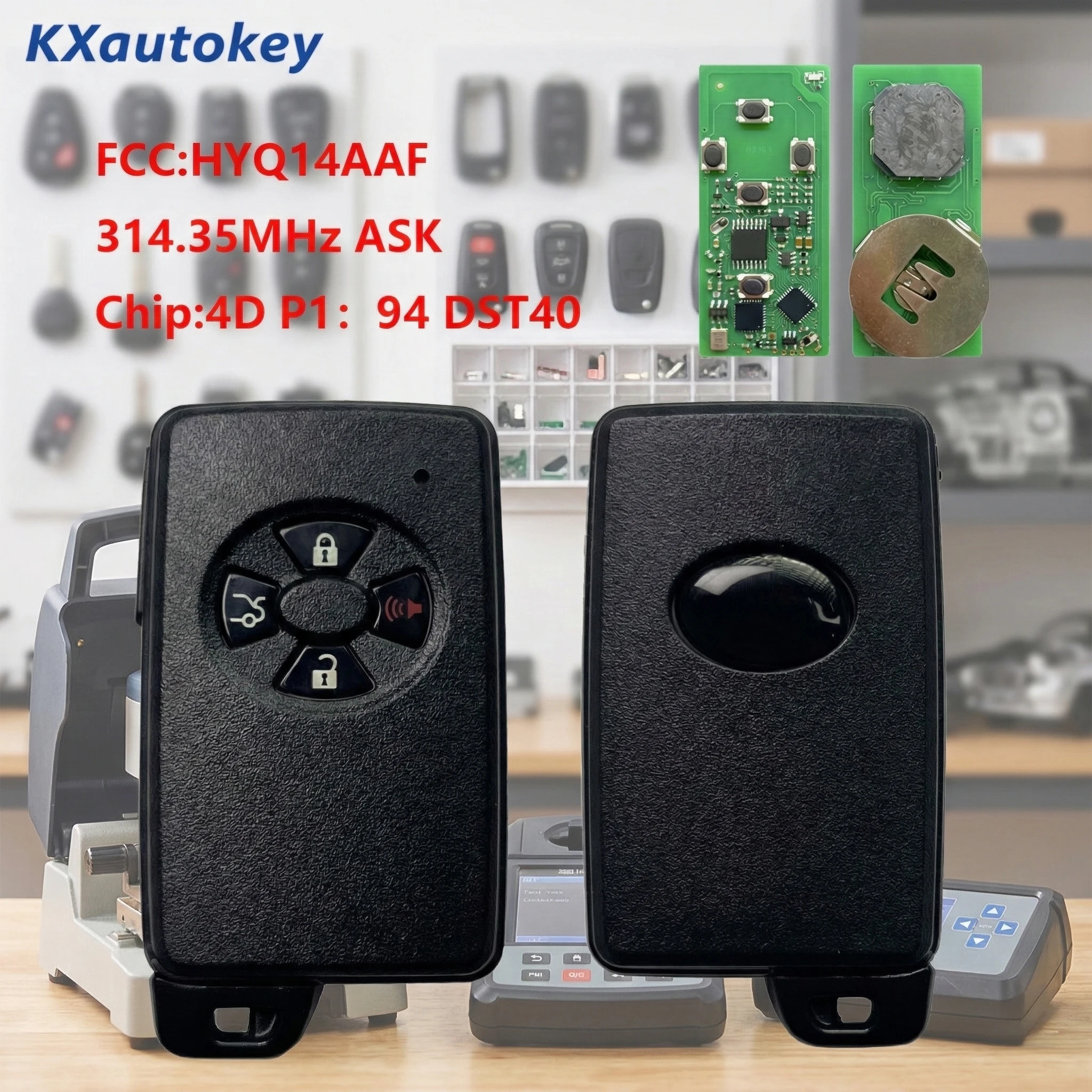 

KXK007080 For Toyota Avalon 2005+ Durable Complete Key with Anti-Theft Chip FCC-HYQ14AAF Chip-4D P1 94 DST40