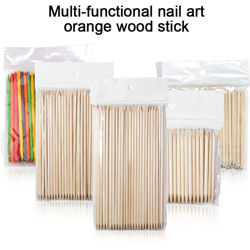 Nouvelles bâtons en bois pour ongles, pour le nettoyage des ongles, baguettes en palissandre, poussoir à cuticules, outil pour cuticules JMB01