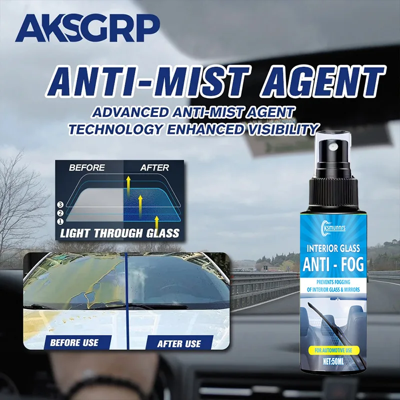 NEW!!! 50ml Car Inside Glass Anti Fog Spray Prevents Fogging Clear Vision Water Repellent Spray Anti Rain Coating For Car Glass