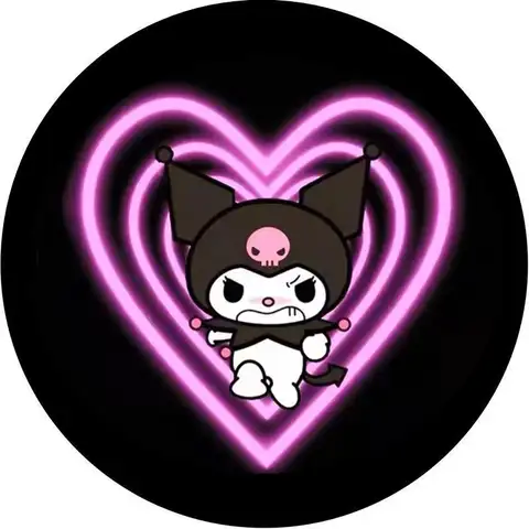 Cartoon Cute Kuromi Welcome Light Car Door Projector Lamps Hd Ambient Light Induction Open The Door Projection Car Decoration 8 best sales toyota crown door light - №4