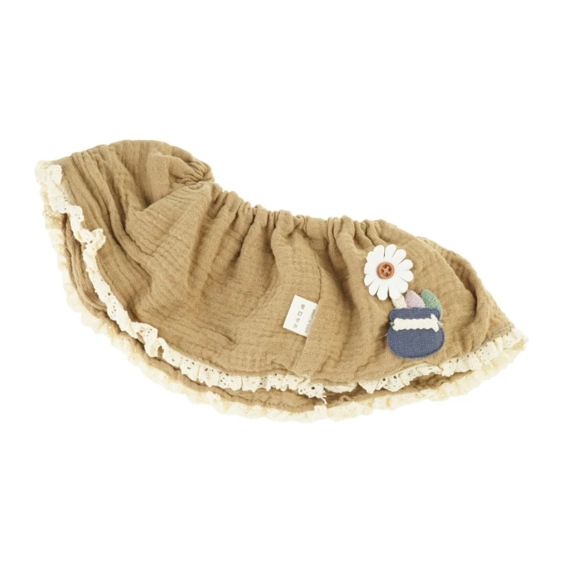 Baby Bib Feeding Bib for Infant 6 Layer Saliva Towel Soft Breathable Drooling Apron 360 Degree Rotating Burp Cloths 425F