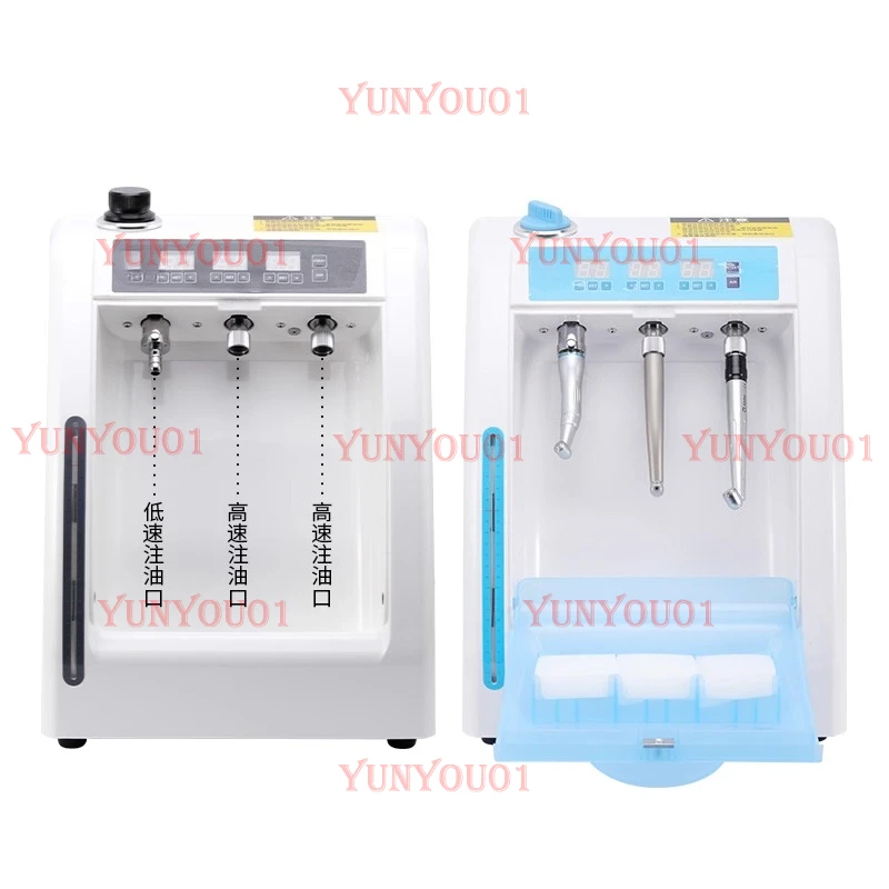 Dental Mobile Phone Cleaning and Oiling Machine Intelligent Four Hole High Low Speed Slow Speed