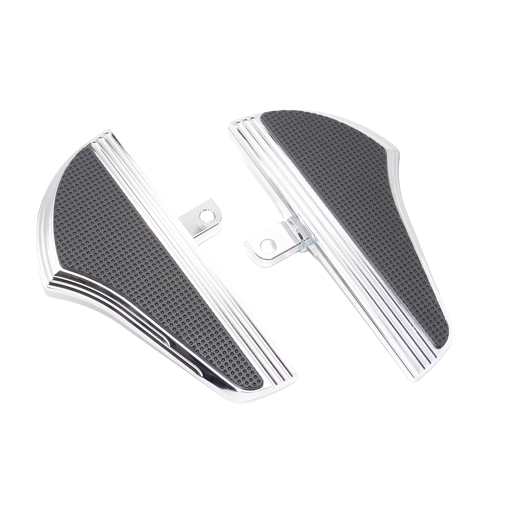 Motorcycle Defiance Driver Passenger Floorboards Foot Boards For Harley Touring Road King Street Glide Softail Heritage Dyna FLD