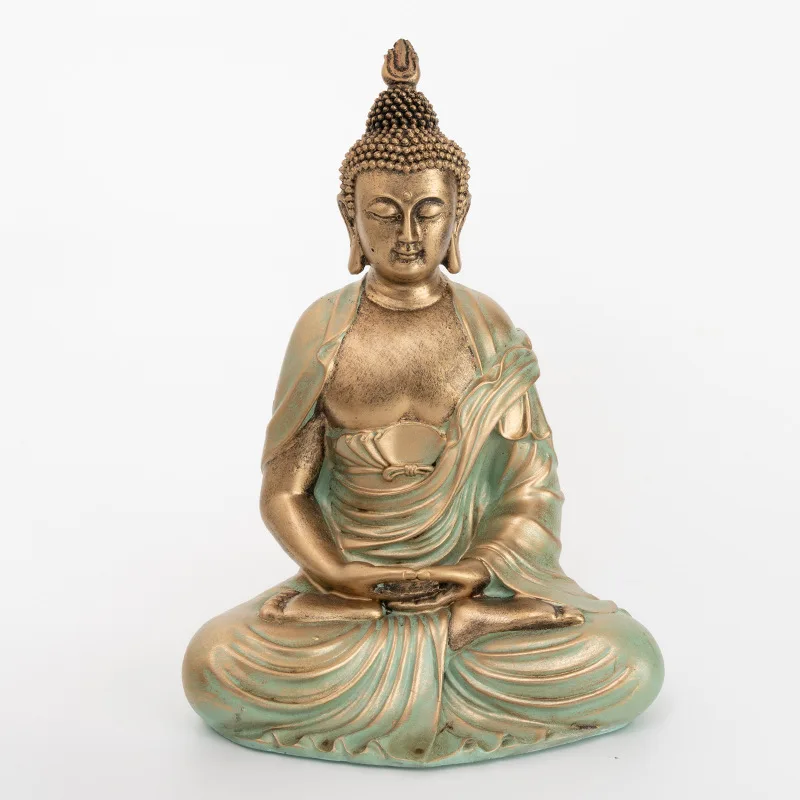 Statue d'asie du sud-est, ornement de bouddha thaïlandais en résine, artisanat d'art Zen, Restaurant, salon, entrée, décoration de la maison créative