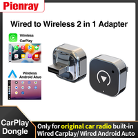 2 in1 Wireless Carplay Adapter for Android iPhone Auto Wired to Wireless AI Box USB Plug and Play For Volvo Benz Mg Kia Chery VW