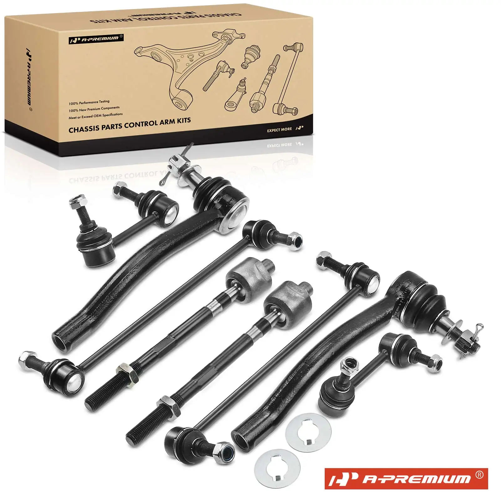 A-Premium 8x Front & Rear Stabilizer Sway Bar Link Tie Rod End for Nissan Maxima 2009-2014