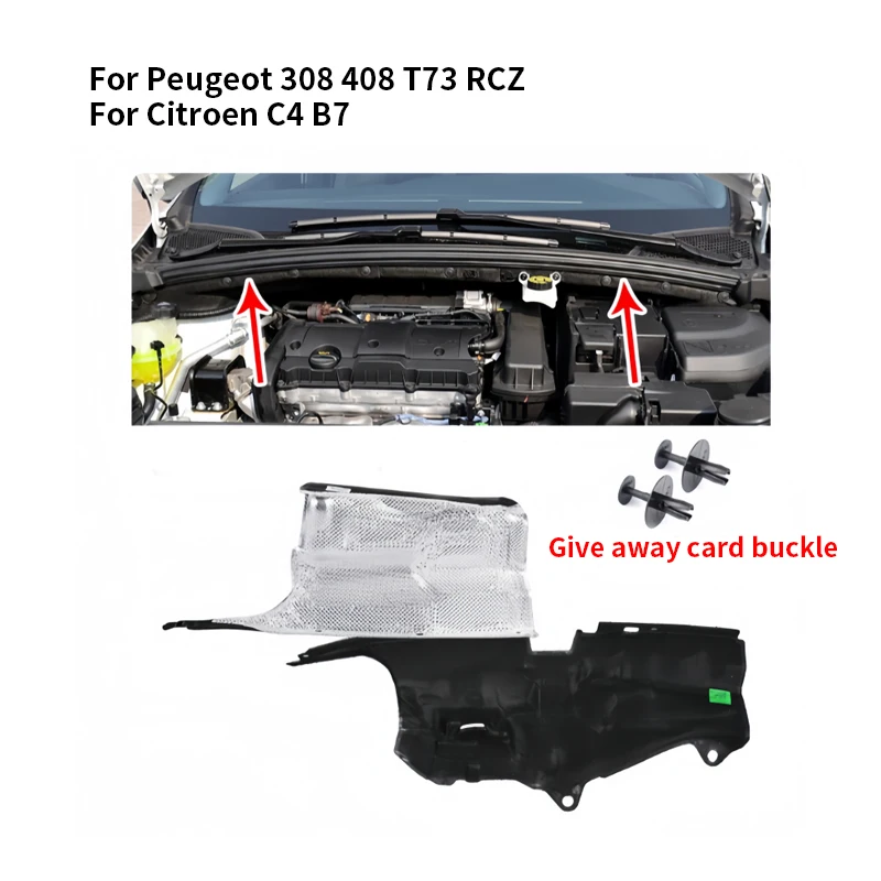 9676192980 9676193080 Original New BULKHEAD SOUND PROOFING 7482AK 7482AJ for Peugeot 308 408 T73 RCZ Citroen C4 B7 DS4 DS5