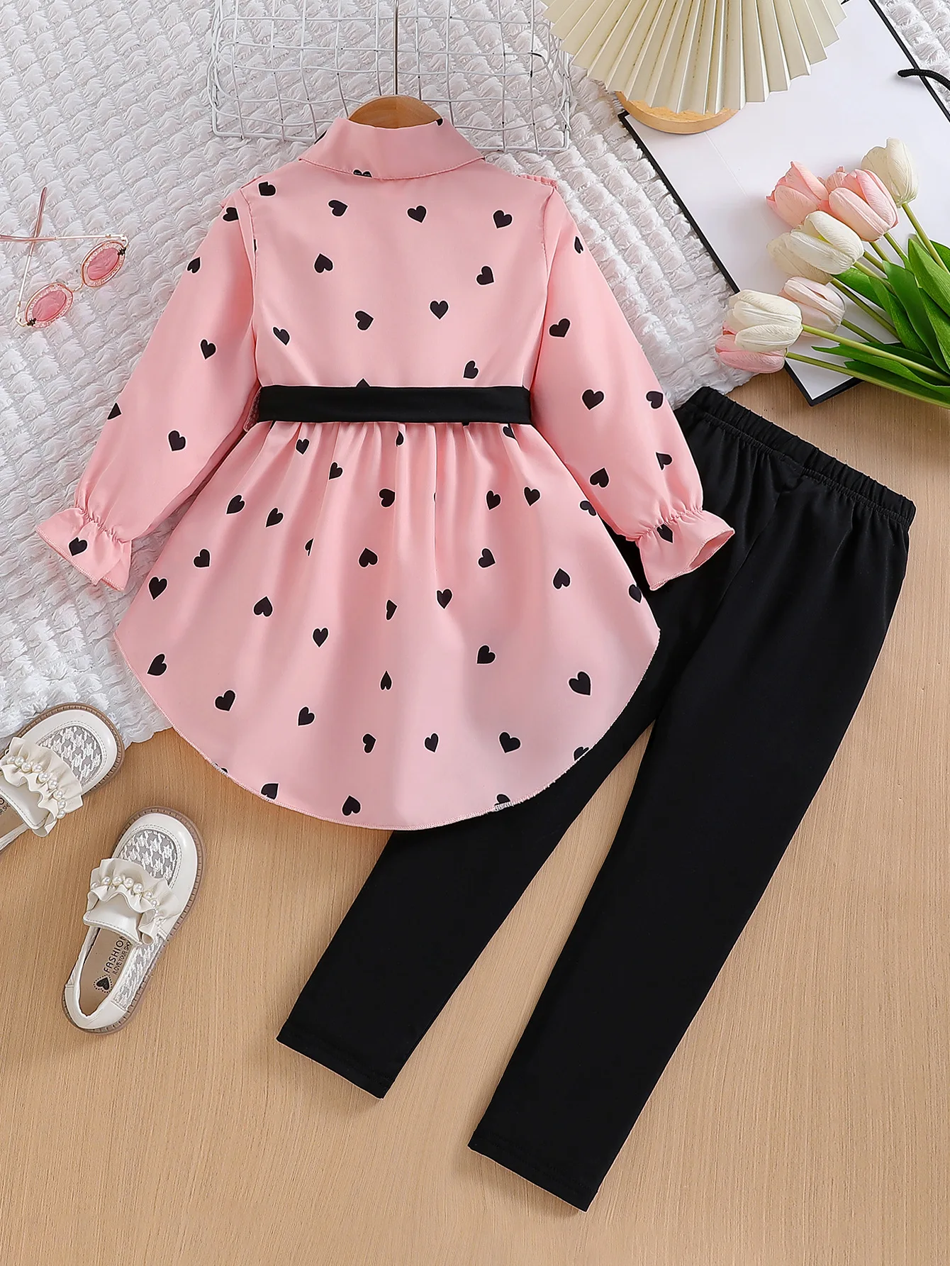 1 2 3 4 5 6 7 8 Jahre Frühling Herbst Mädchen Kleidungssets Neue Mode Hemd + Hose 2-teilige Mädchenanzüge Geburtstagsgeschenk Kinderkleidung – Detail 6