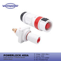 WOINSPODER 2PCS Set 1000V 400A Powerlock Line Source + Panel Drain Australian Colour Stage Power Supply