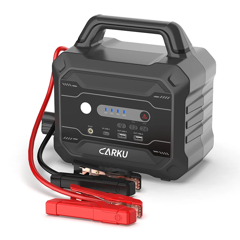 Custom Emergency Tool Multi-function Battery Portable 12V 24V Car Jump Starter With LCD Screen