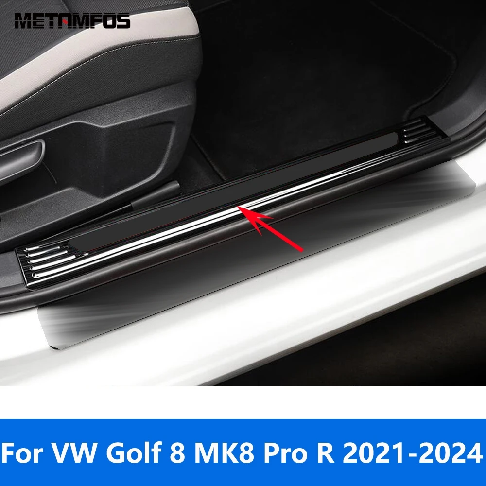 Car Accessories For Volkswagen VW Golf 8 MK8 Pro R 2021 2022 2023 2024 Interior Door Sill Scuff Plate Welcome Pedal Entry Guard