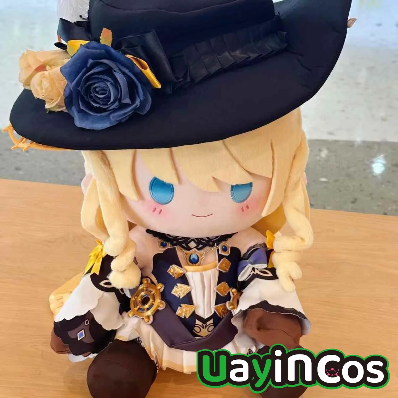 

40cm Genshin Impact Navia Caspar Stuffed Plushies Plush Cotton Doll Clothes Soft Pillow Anime Figure Game Toy For Kids Ornaments